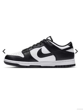 Nike Dunk Black and White Low-Top Sneakers
